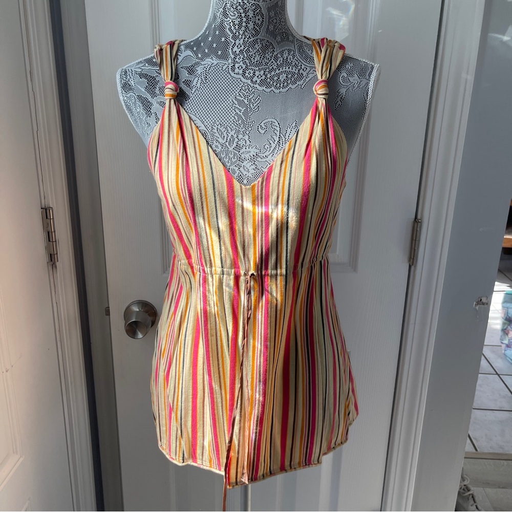 DKNY Multicolor Striped Top. Vintage Y2K - Picture 7 of 7